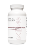 Supplement bottle labeled 'Sterling Wellness Immunoessentials' on a white background